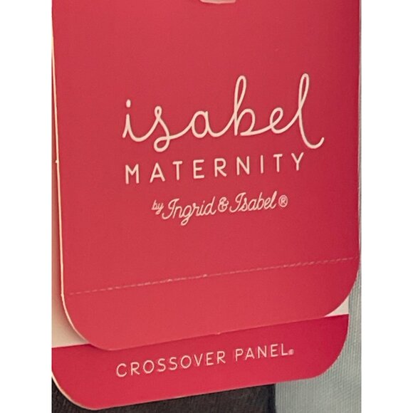 Isabel Maternity By Ingrid & Isabel Over The Belly Crossover Panel Black Skinny - Picture 4 of 12